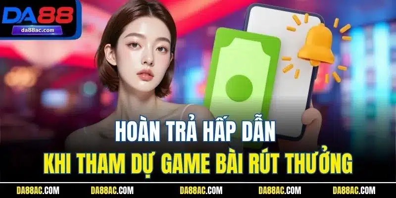 Hoàn Trả Cược - Cơ Hội Gỡ Lại Thua, Lợi Ích Mỗi Ngày 3 Hoàn trả hấp dẫn khi tham dự game bài rút thưởng